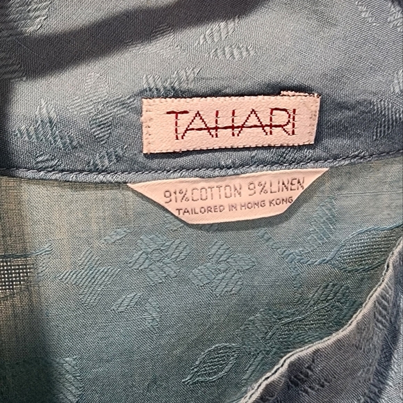 TAHARI Cotton Blended Sleeves Blouse size 14 - Picture 5 of 15